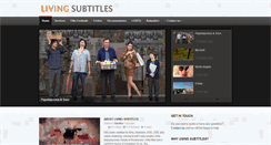 Desktop Screenshot of livingsubtitles.com